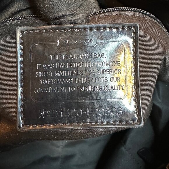 Coach Black and White Tote Bag - Picture 13 of 13